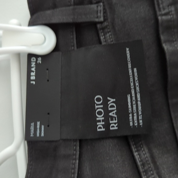 J Brand x Halpern coated black skinny jeans with metal fringe detail - Picture 5 of 7